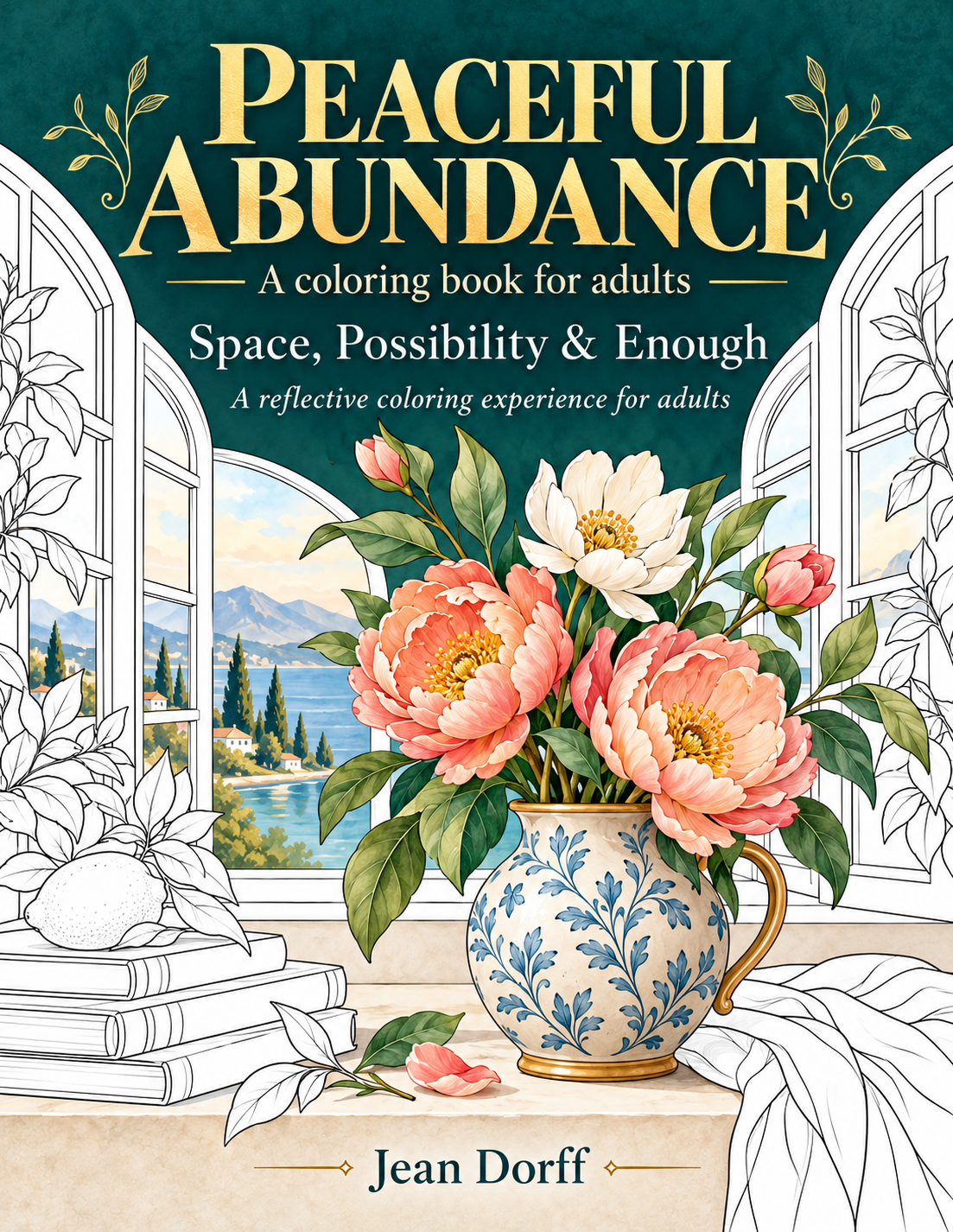 Book cover: Peaceful Abundance — Volume One - Space, Possibility & Enough, by Jean Dorff